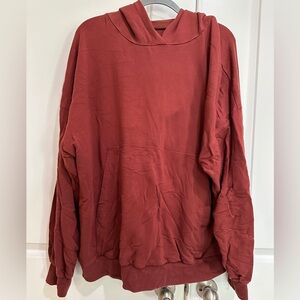 Selkie Rust Pillow Hoodie Sweatshirt, 2X
